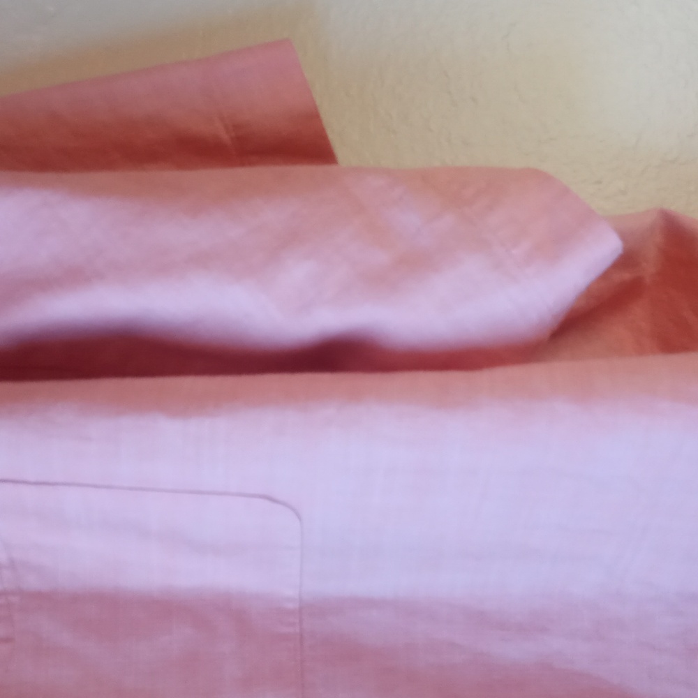 Oak Hill Men's Pink Short Sleeve Shirt - Picture 7 of 9